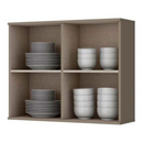 AEREO HENN CONNECT 2 PORTAS VIDRO 800MM DUNA REF.: C55-23