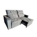 ESTOFADO 2,00 MTS - NASALAH AAUSTIN COR: 1009 GRAFITE