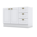 BALCÃO HENN PIA 1200 MM 2 PORTAS + 3 GAVETAS AMERICANA BRANCO HP (SEM TAMPO) REF.: C353-05