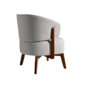 POLTRONA FIORI LOTUS ESTOFADA PÉ PINHÃO