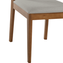 CADEIRA ARTSOLI IRIS COR CASTANHO CLARO COM ENCOSTO DE TELA ASSENTO COR A536 REF.: 2084