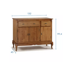 BALCÃO LINZ 3 PORTAS 2 GAVETAS REF.: 60631 COR: 024B IMBUIA GLAZER