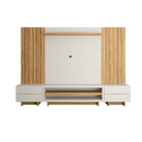 MODULO PROVINCIA RACK COM PAINEL IVAR COM 2 MOCULOS LATERAIS CINAMOMO/OFF WHITE FOSCO REF.: PA28751