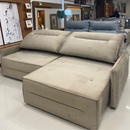 ESTOFADO BELLA DESIGNER PORTO 2,66 MTS ASS. 1,20 BRAÇO 0,13 CM DUPLO MOLEJO TECIDO FAIXA 100 COR 287