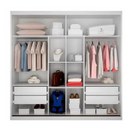 ROUPEIRO NOVO HORIZONTE BRAVO GOLD 2 PORTAS 4 GAVETAS COR:BRANCO REF:16487364 A:2,18XL:2,08XP:0,55