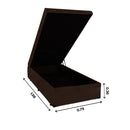 BOX BAU DF BOX LINHO MARROM 70 0,79X1,98X0,36 REF.: 884 - QUEEN - Cliente deve comprar 02 und.