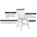 CADEIRA PIRATINI UDINE BRANCO NATURAL REF.: 280BN