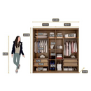 ROUPEIRO NOVO HORIZONTE BRAVO GOLD 2 PORTAS 4 GAVETAS COR:CAMURU REF:16487365 A:2,18XL:2,08XP:0,55