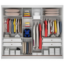 ROUPEIRO NOVO HORIZONTE MONACO 2PORTAS COM ESP INTERNO 02 COR:BRANCO REF:18023391 A 2,36XL2,41XP0,55