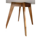 MESA ARTSOLI ASPEN DIAMETRO 1,10 CASTANHO CLARO TAMPO OFF WHITE