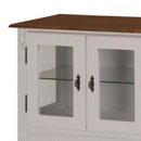 CRISTALEIRA LINZ BAIXA LATERAL VIDRO 2 PORTAS 1 GAVETA COR: 011B COM 024B REF: 60312