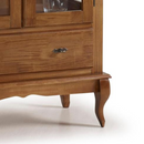 CRISTALEIRA LINZ LATERAL VIDRO 2 PORTAS 1 GAVETA COR: 024B REF: 60303