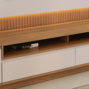 MODULO CENTRAL LINEA BRASIL SÃO PAULO COR TAUARI/ OFF WHITE FOSCO 1,80 MTS