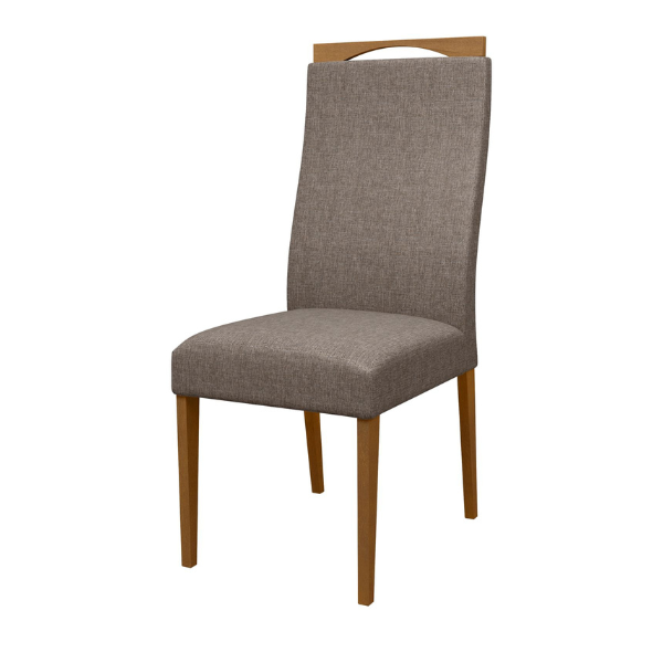 CADEIRA MADETAL GRECIA ESTOFADA COR MEL TECIDO COR 001