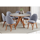 POLTRONA MADETAL GRECIA ESTOFADA COR MEL TECIDO COR 060 - B500 - IMPERMEAVEL