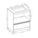 BALCÃO COOKTOP NOTAVEL NT 3110 REF.: 134 COR: BRANCO NEW / GRAN BRANCO TAMPO RECORTADO PARA 4 BOCAS