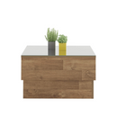 MESA DE CENTRO ARTELY PARATY COR RUSTICO COM ESPELHO