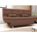 SOFA CAMA MATRIX SALOME COR E435 VELUDO INCA FERRUGEM