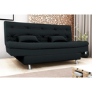 SOFA CAMA MATRIX SALOME COR E451 VELUDO INCA PRETO