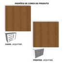 COMODA RIMO ANGRA 4 GAVETAS COM SAPATEIRA COR JEQUITIBA/ JEQUITIBA REF.: 47787