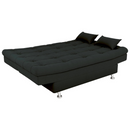 SOFA CAMA MATRIX SALOME COR E451 VELUDO INCA PRETO