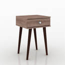 MESA LATERAL MOVEL BENTO RT 3072 1 GAVETA 400X600X380 COR RUSTICO