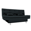 SOFA CAMA MATRIX SALOME COR E451 VELUDO INCA PRETO