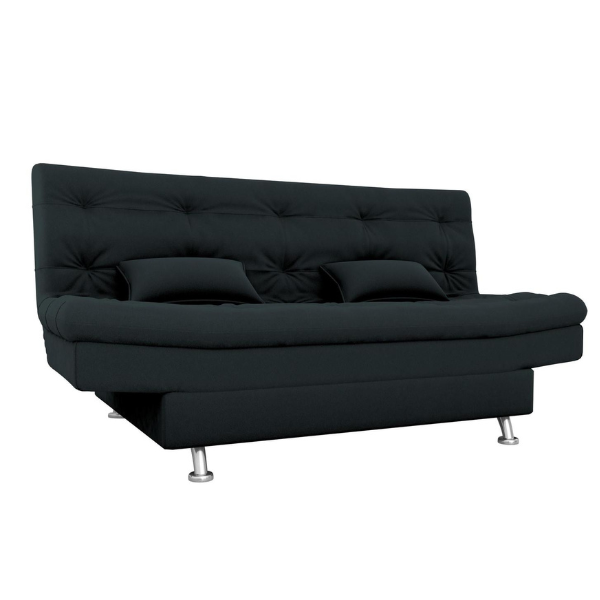 SOFA CAMA MATRIX SALOME COR E451 VELUDO INCA PRETO