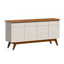 BUFFET IMCAL CLASSIC 1,65 MTS 4 PORTAS SEM ESPELHO COR: OFF WHITE / NATURE COD.: 66433
