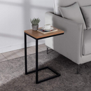 MESA LATERAL OCRE ROSE ESMERALDA P IMBUIA METAL PRETO MICRO TEXTURA