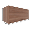 ARMÁRIO AEREO 1 PORTA MOVEIS SUL LOUISE 0,80 BASCULANTE NOGAL MANCHESTER REF.: 5155 NOG