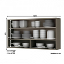 AEREO HENN CONNECT 1,20 1 PORTA DE VIDRO BASCULANTE DUNA REF.:C59-23