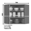 AEREO HENN CONNECT CANTO OBLIQUO 2 PORTAS DUNA/CRISTAL REF.: C57-35
