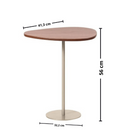 MESA DE APOIO PROVINCIA BOTANIC 56 CM COR:CANELLA/CHAMPANHE REF:PA2300351