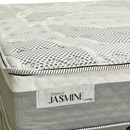 CONJUNTO BOX (COLCHAO+BASE) CRISTALFLEX JASMINE MOLAS ENSACADAS + BOX GRAFITE 1,38X1,88X0,25