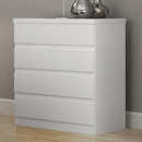 COMODA NOVO HORIZONTE VALORE 4 GAVETAS COR: BRANCA 23 REF.: 1019364