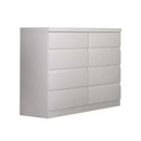 COMODA NOVO HORIZONTE BELLO 8 GAVETAS COR: BRANCA 23 REF.: 10120364