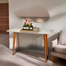 APARADOR ARTSOLI ELEN 120X35 CASTANHO CLARO/ OFF WHUTE REF: 1220