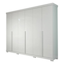 ROUPEIRO RIMO NEW GUARAPARI 6 PORTAS COR BRANCO/BRANCO REF.: 47905