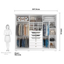 ROUPEIRO RIMO NEW GUARAPARI 6 PORTAS COR BRANCO/BRANCO REF.: 47905