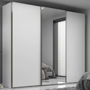 ROUPEIRO MAMBEL VENETO 3 PORTAS DESLIZANTES COM 1 PORTA DE ESPELHO COR BRANCO