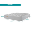 COLCHAO ECOFLEX PRIVILEGE 1,58X1,98X0,35 SUPORTE ATE 120 KG COM MOLAS ENSACADA - QUEEN
