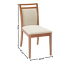 CADEIRA ARTSOLI GEO COR CASTANHO CLARO COM ENCOSTO E ASSENTO COR 617 REF.: 2135