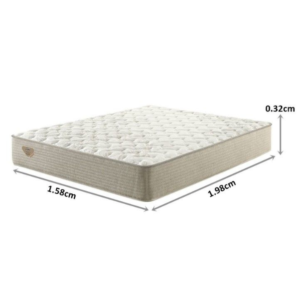 COLCHAO ECOFLEX RELAX SUPPORT MOLAS ENSACADAS DULPA FACE SUPORTE ATE 150 KILOS 032X1,98X1,58 - QUEEN