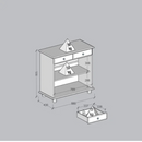 BALCÃO FINESTRA RUBI 2 PORTAS COR: FREIJÓ REF: 8928FN