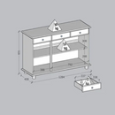 BALCÃO FINESTRA RUBI 3 PORTAS COR: FREIJÓ REF: 8927FN