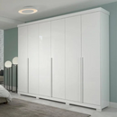 ROUPEIRO RIMO NEW GUARAPARI 6 PORTAS COR BRANCO/BRANCO REF.: 47905