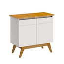 BUFFET IMCAL CLASSIC 0,85 MTS 2 PORTAS SEM ESPELHO COR: OFF WITE / NATURE COD.: 64333