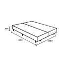 BOX DF BOX LINHO BEGE 72 0,79X1,98X0,27 REF.: 832 - QUEEN (QUEEN - CLIENTE DEVE COMPRAR 2 UNIDADES)