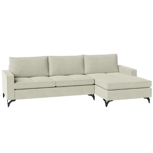ESTOFADO BURITI SEVILHA COM CHAISE 2,40X1,45 CHAISE OLHANDO DE FRENTE LADO DIREITO CLASSE AACOD:345
